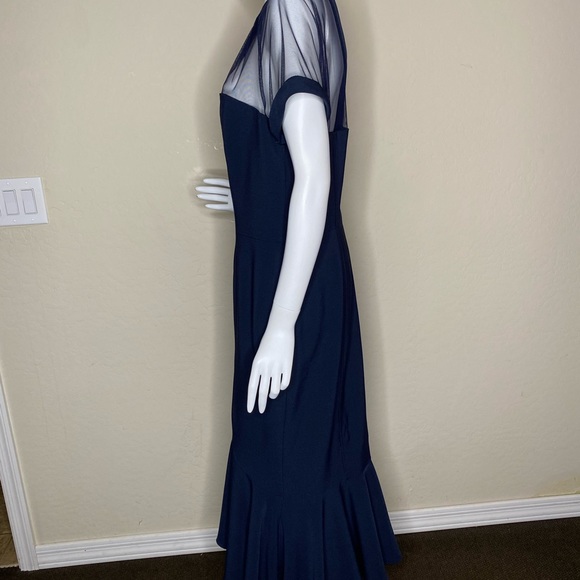 MAGGIE LONDON NAVY BLUE COCKTAIL DRESS PLUS SIZE 18 - Picture 4 of 11